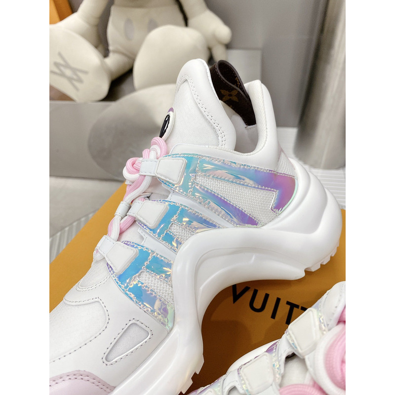 l**is V*t*n lv archlight trainers white/pink