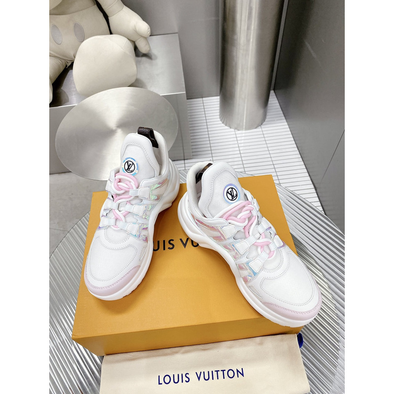 l**is V*t*n lv archlight trainers white/pink