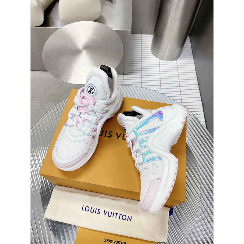 l**is V*t*n lv archlight trainers white/pink