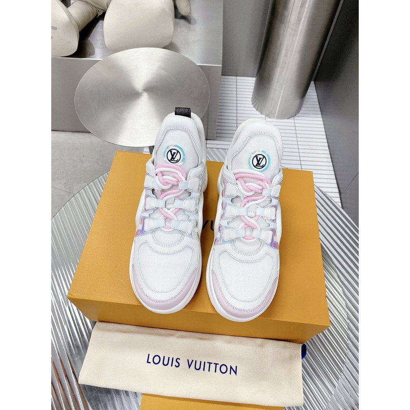 l**is V*t*n lv archlight trainers white/pink