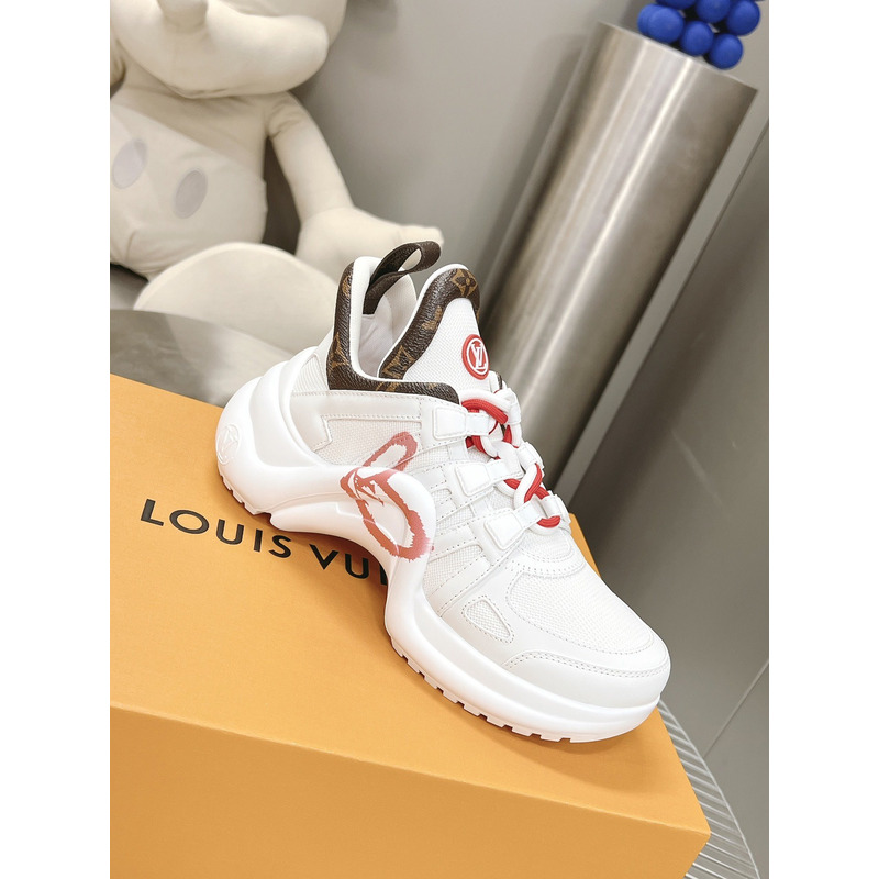 l**is V*t*n lv archlight trainers white lv heart