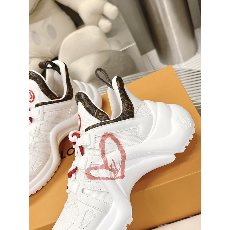 l**is V*t*n lv archlight trainers white lv heart