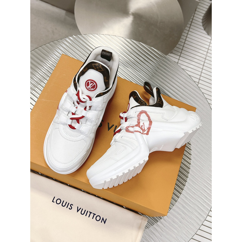 l**is V*t*n lv archlight trainers white lv heart