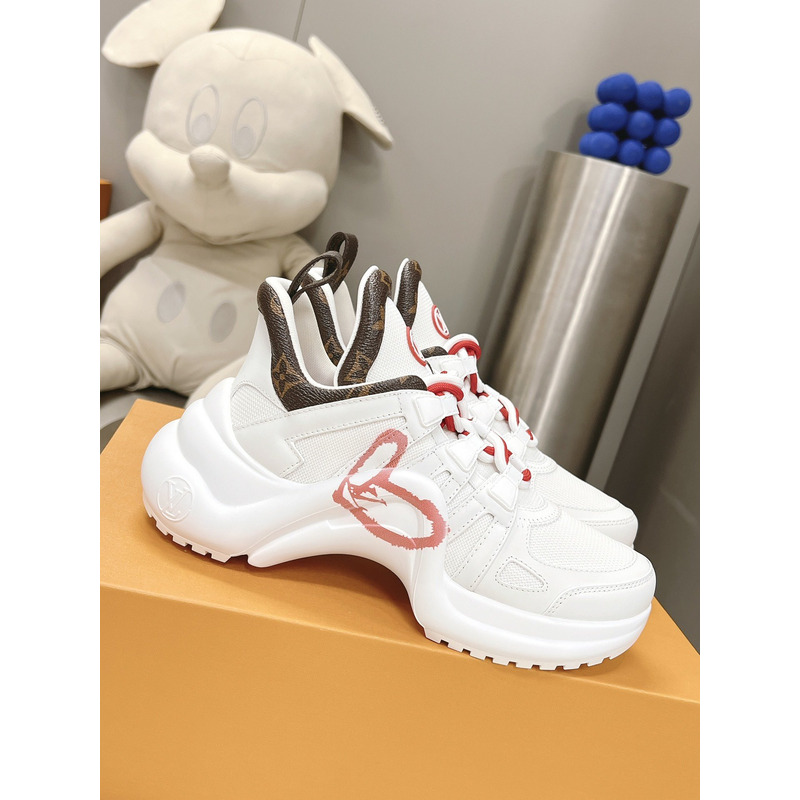 l**is V*t*n lv archlight trainers white lv heart