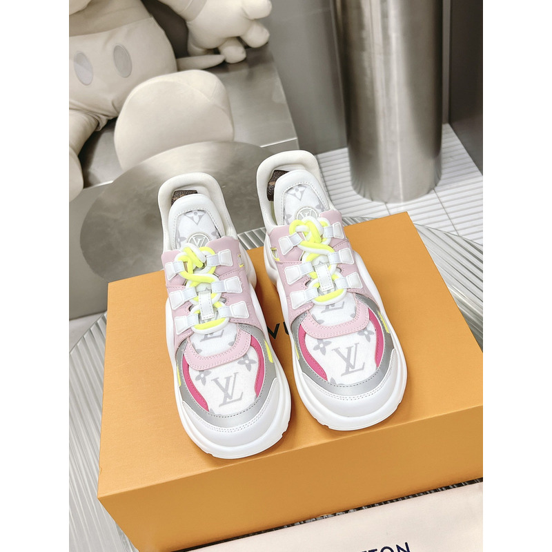 l**is V*t*n lv archlight trainers pink white monogram