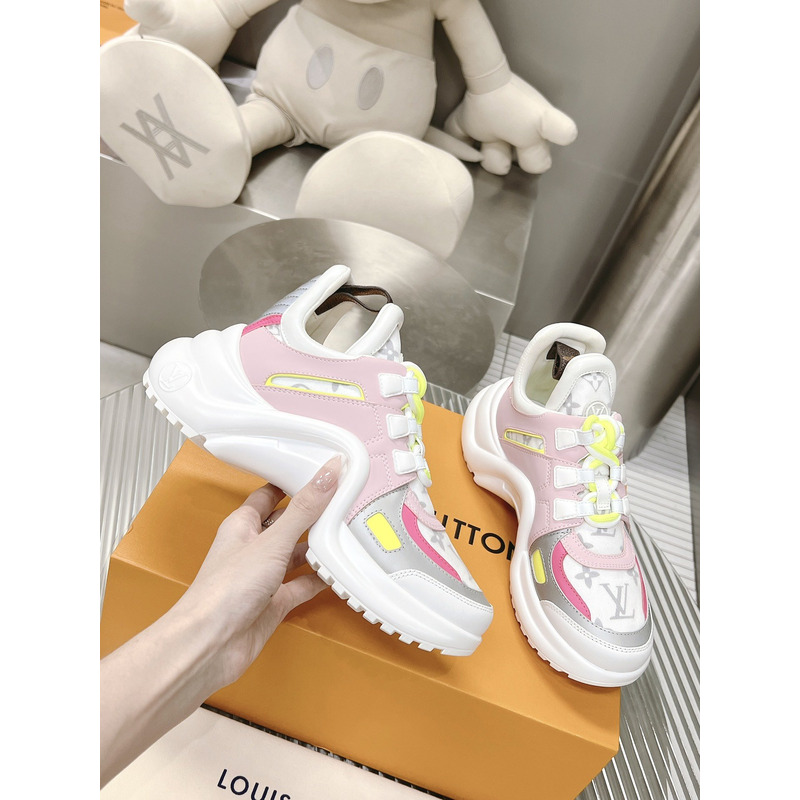 l**is V*t*n lv archlight trainers pink white monogram