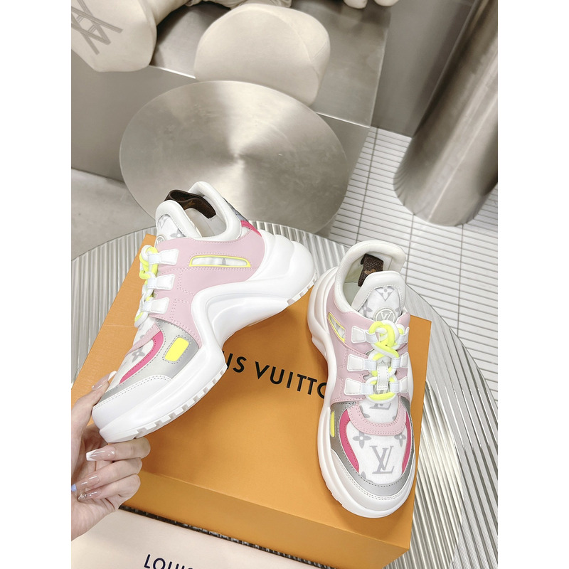 l**is V*t*n lv archlight trainers pink white monogram