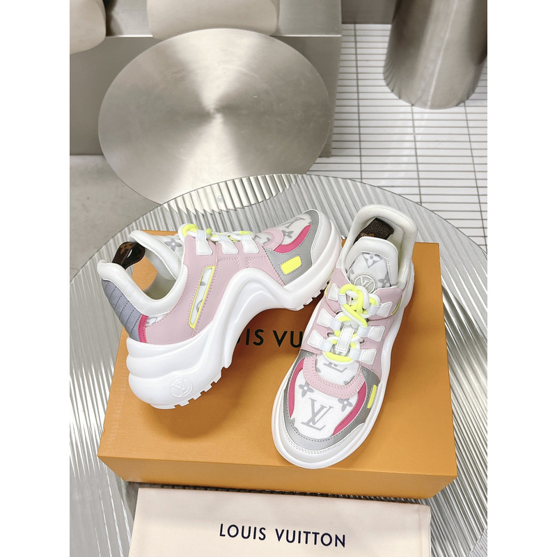 l**is V*t*n lv archlight trainers pink white monogram