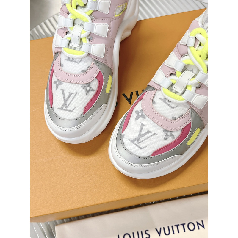 l**is V*t*n lv archlight trainers pink white monogram