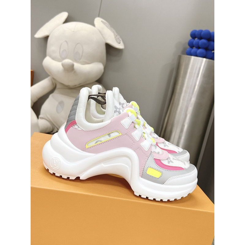 l**is V*t*n lv archlight trainers pink white monogram