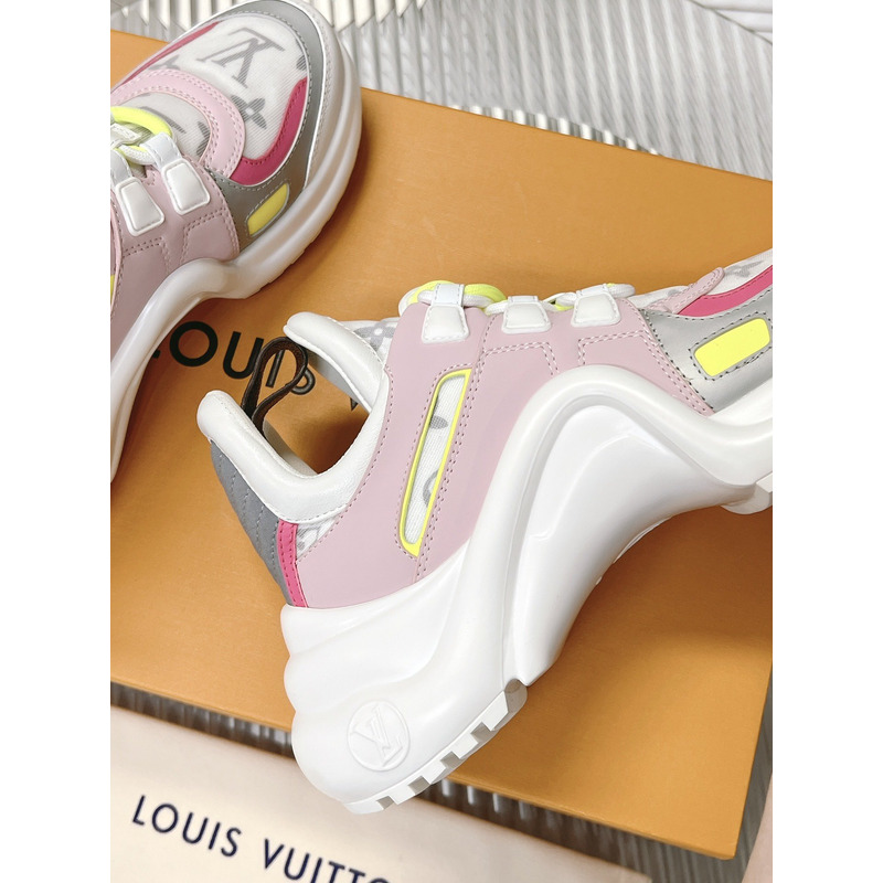 l**is V*t*n lv archlight trainers pink white monogram