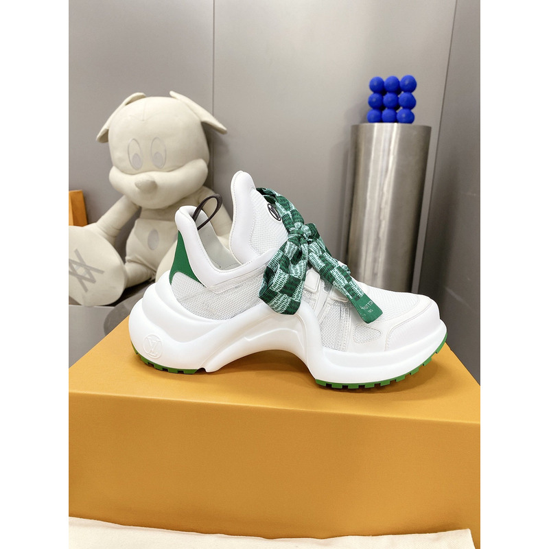 l**is V*t*n lv archlight trainers white green damier