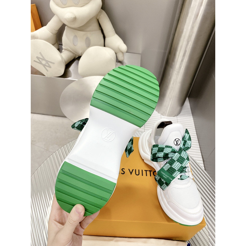 l**is V*t*n lv archlight trainers white green damier