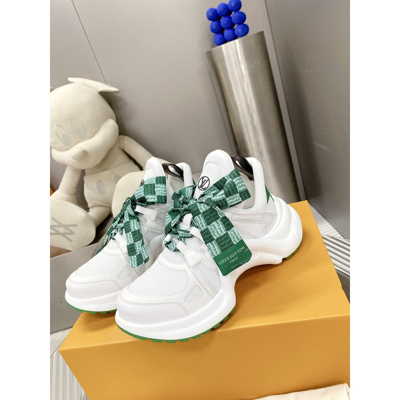 l**is V*t*n lv archlight trainers white green damier