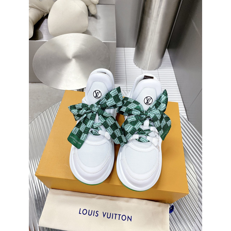 l**is V*t*n lv archlight trainers white green damier