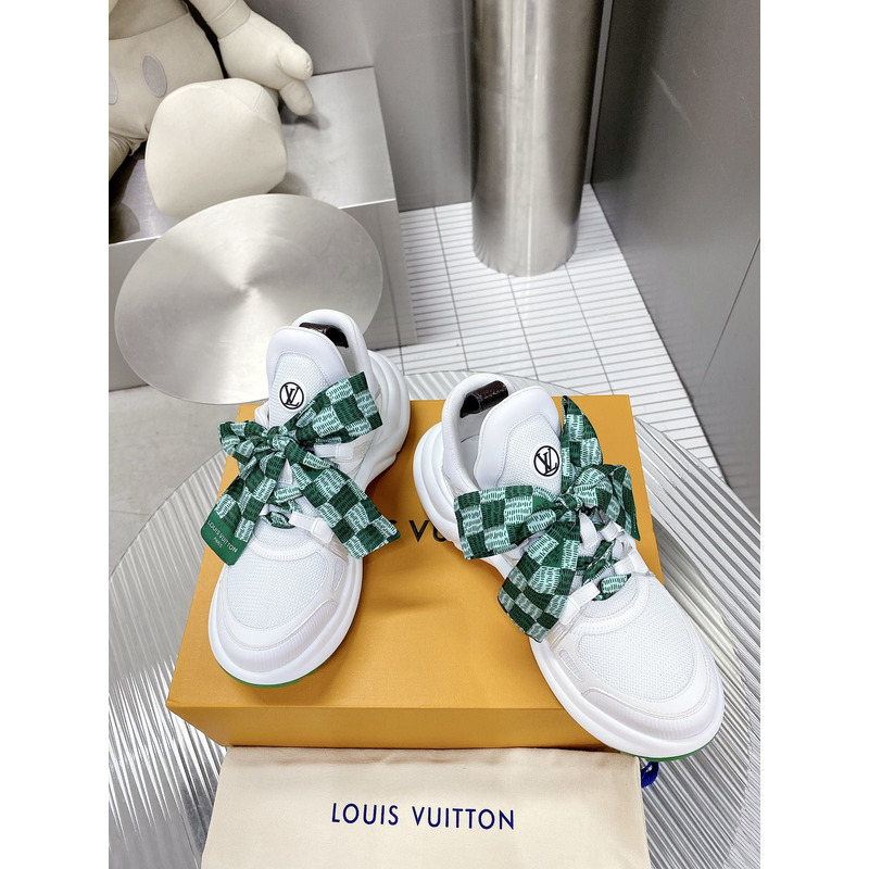 l**is V*t*n lv archlight trainers white green damier