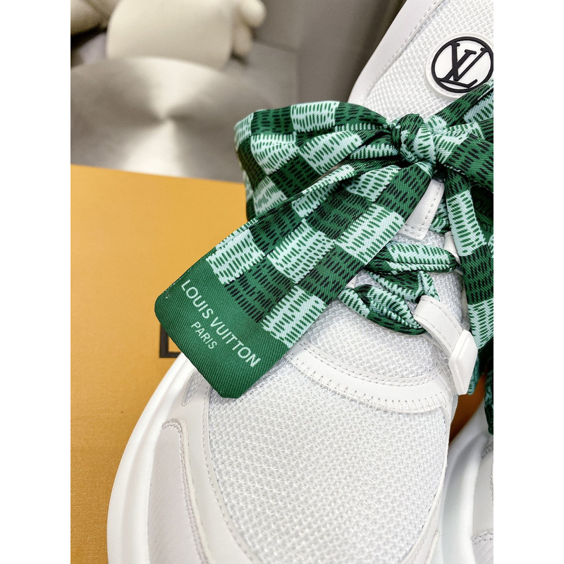 l**is V*t*n lv archlight trainers white green damier