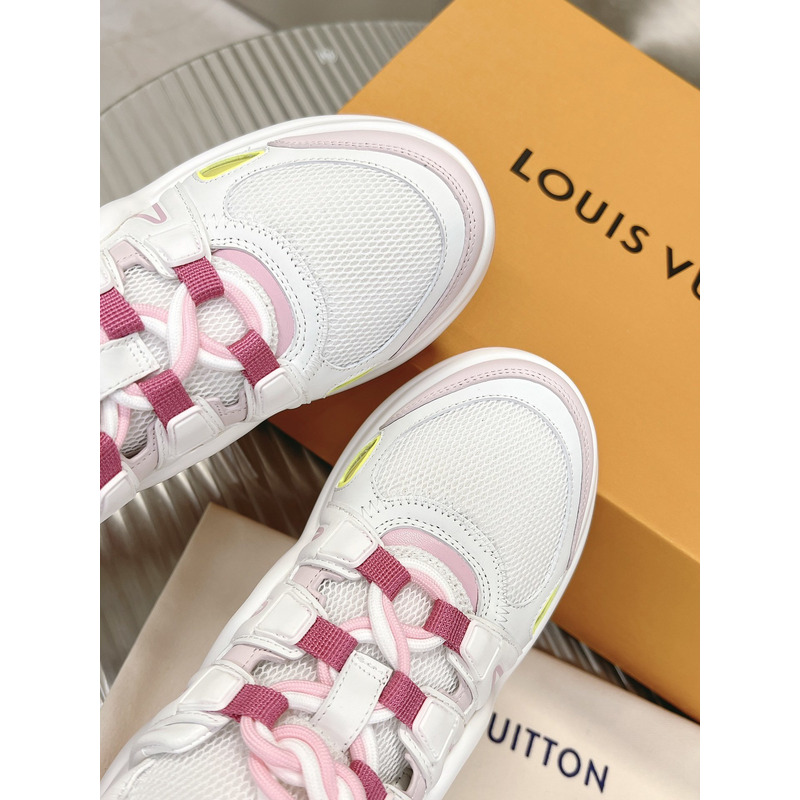 l**is V*t*n lv archlight trainers white/light pink