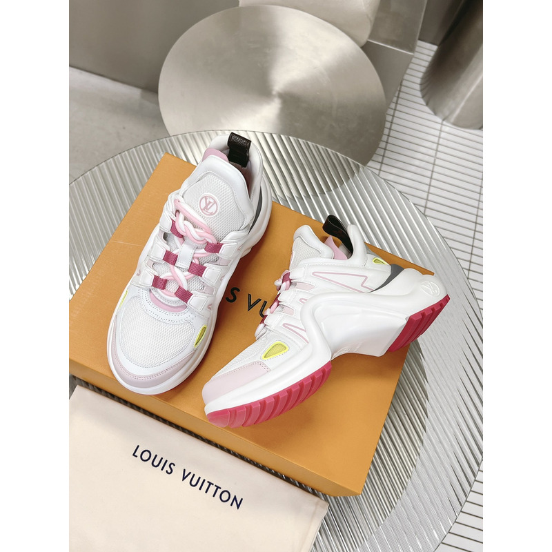 l**is V*t*n lv archlight trainers white/light pink