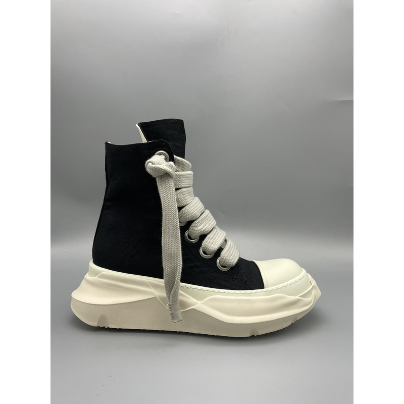 Rick Owens Abstract High Top Sneakers Black