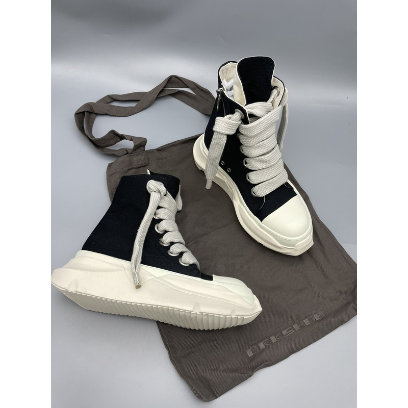 Rick Owens Abstract High Top Sneakers Black