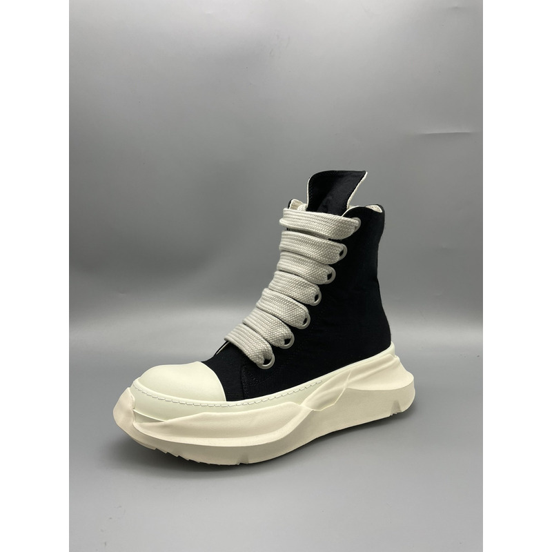 Rick Owens Abstract High Top Sneakers Black