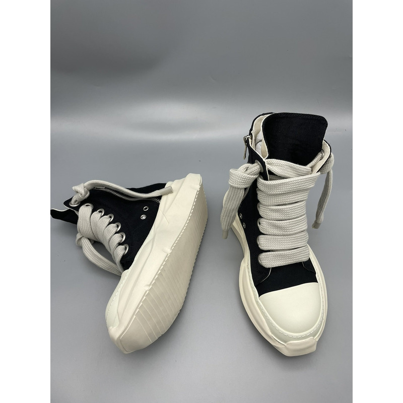 Rick Owens Abstract High Top Sneakers Black