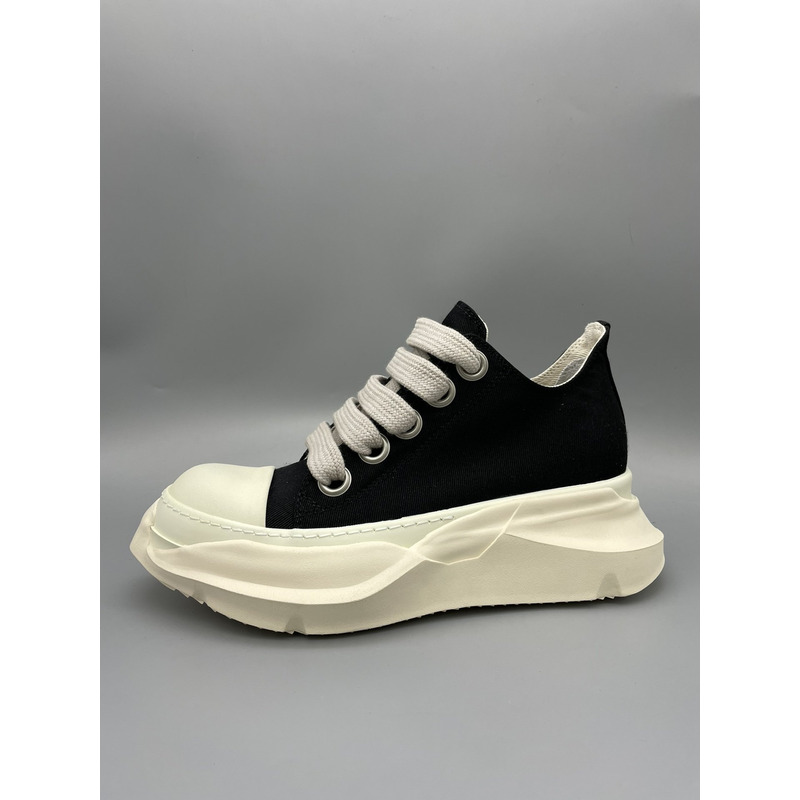 Rick Owens DRKSHDW Fogachine Cotton Denim Megalace Abstract Low Black Milk