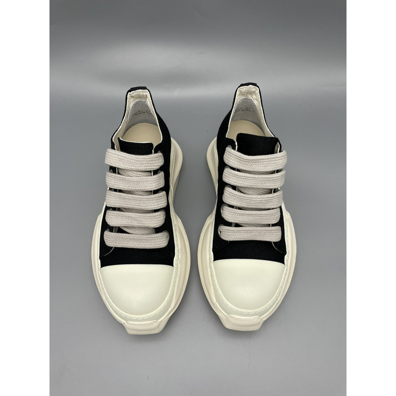 Rick Owens DRKSHDW Fogachine Cotton Denim Megalace Abstract Low Black Milk