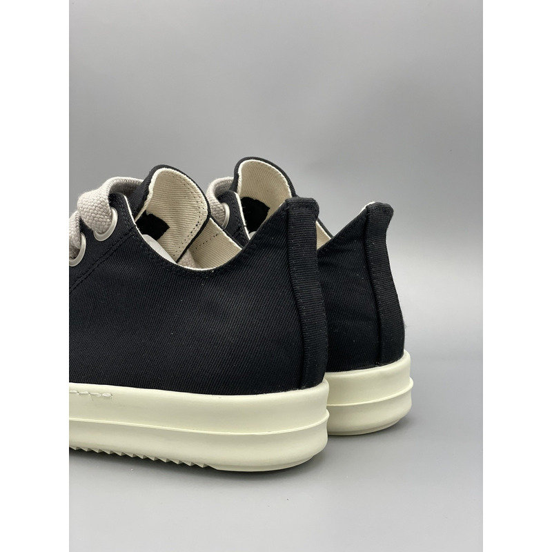 Rick Owens Ro Drkshdw Jumbo Laces Ramones Low Sneakers Black