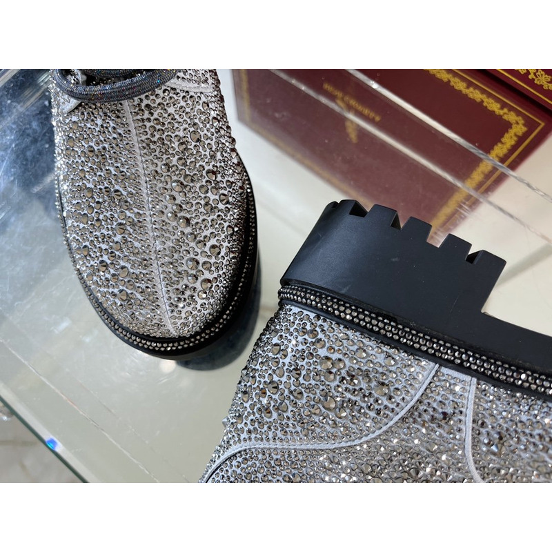 Rene Caovilla Bling Boots Silver