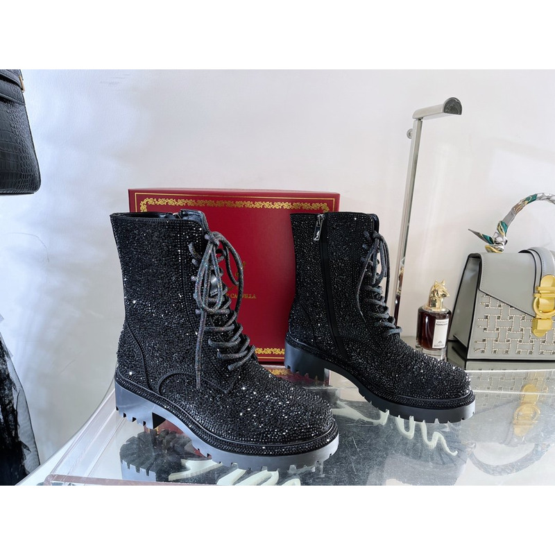 Rene Caovilla Bling Boots Black