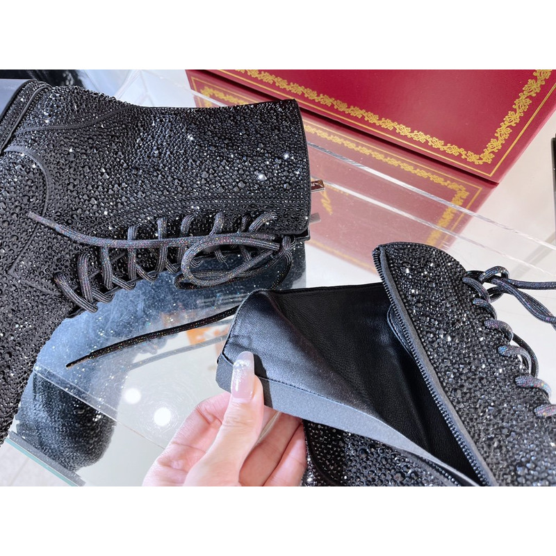 Rene Caovilla Bling Boots Black