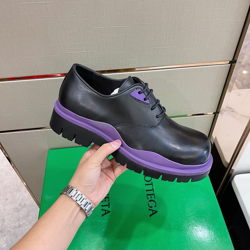 Bo*te*ga ve*ne*ta tire shoes black and purple