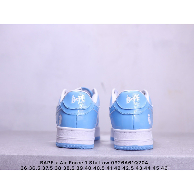 Bape  Sta Patent Leather Blue White