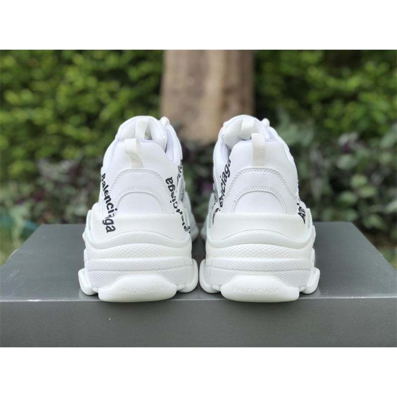 Ba*len*cia*ga triple s logotype trainers in white