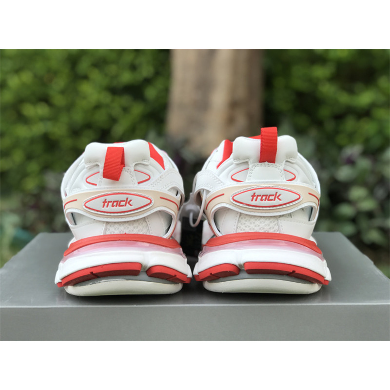 Ba*len*cia*ga track sneaker white red