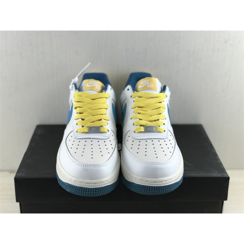 Nike Air Force 1 07 Low White Blue Yellow CW3388-203