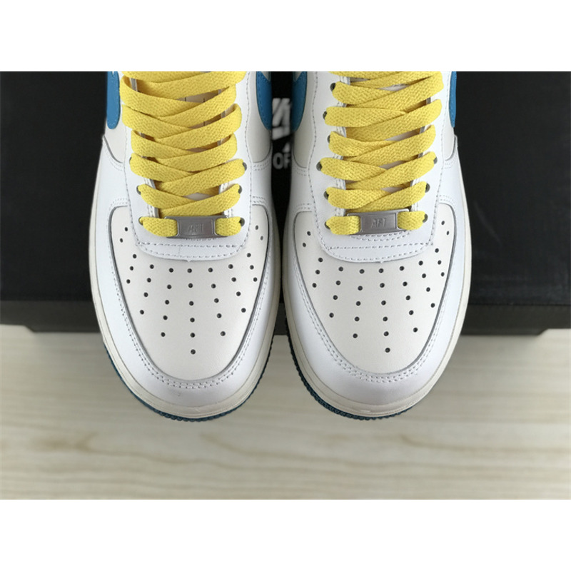 Nike Air Force 1 07 Low White Blue Yellow CW3388-203