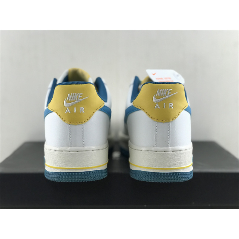 Nike Air Force 1 07 Low White Blue Yellow CW3388-203