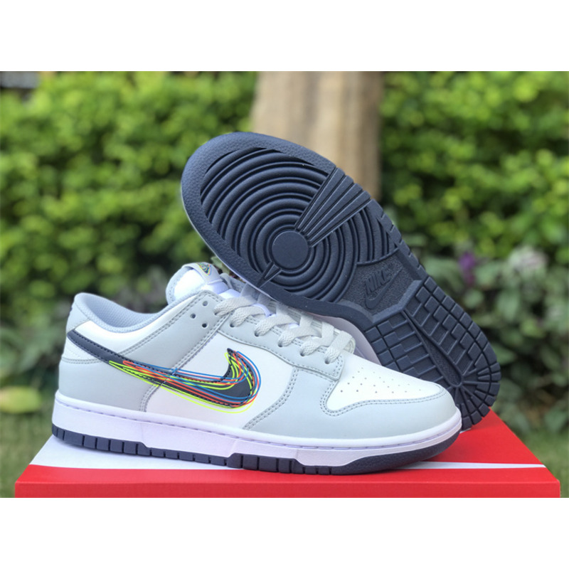 Nike Dunk Low 3D Swoosh in White