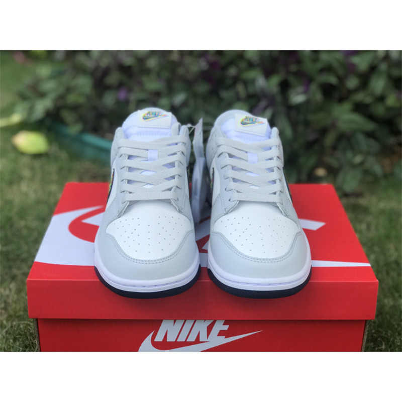 Nike Dunk Low 3D Swoosh in White