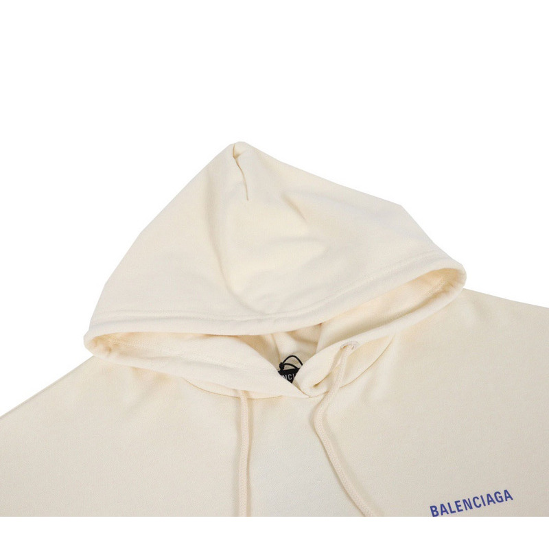 Ba*len*cia*ga medium fit hoodie chalk