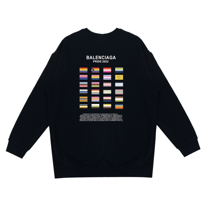 Ba*len*cia*ga pride 2022 sweatshirt black