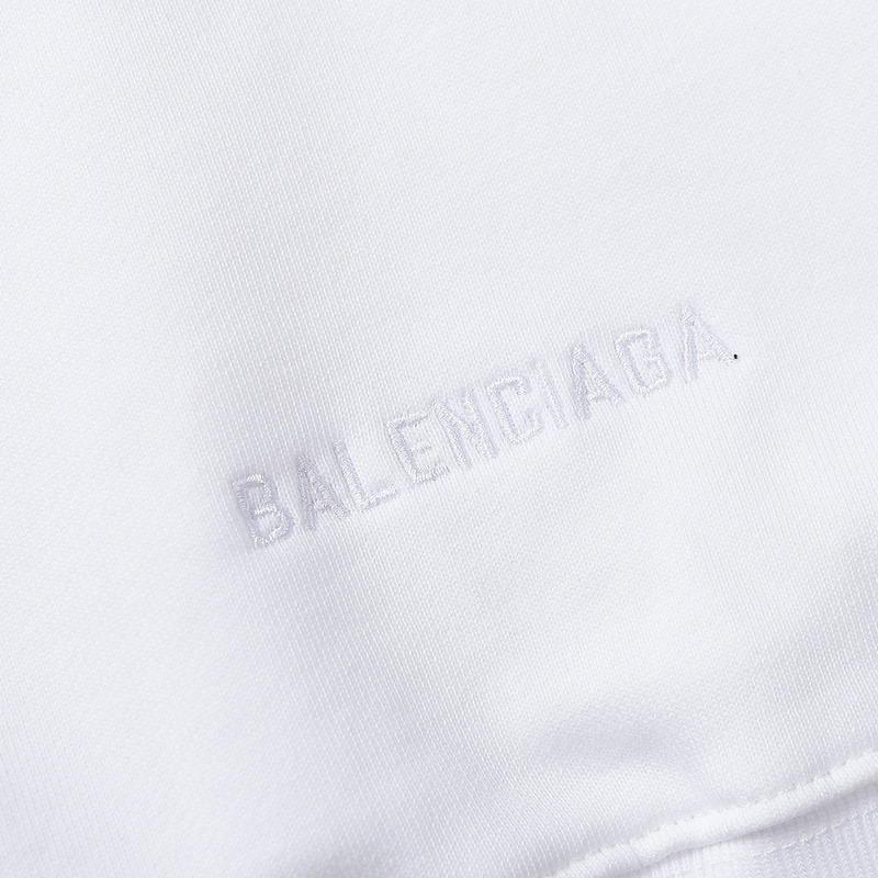 Ba*len*cia*ga x the simpsons cropped hoodie white