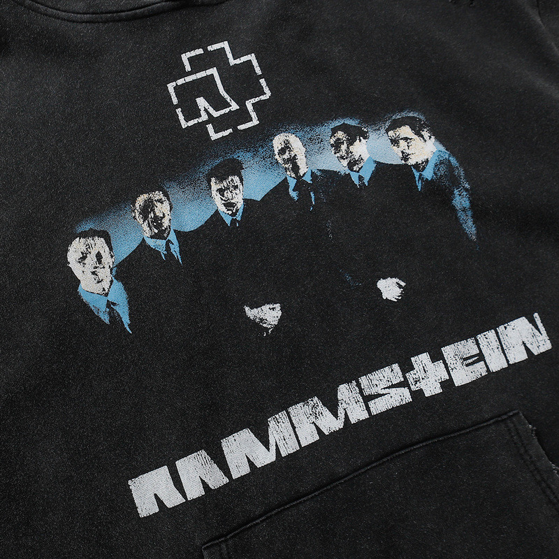 Ba*len*cia*ga x rammstein hoodie black