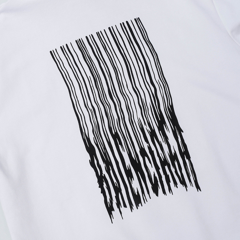 Ba*len*cia*ga medium fit barcode hoodie white