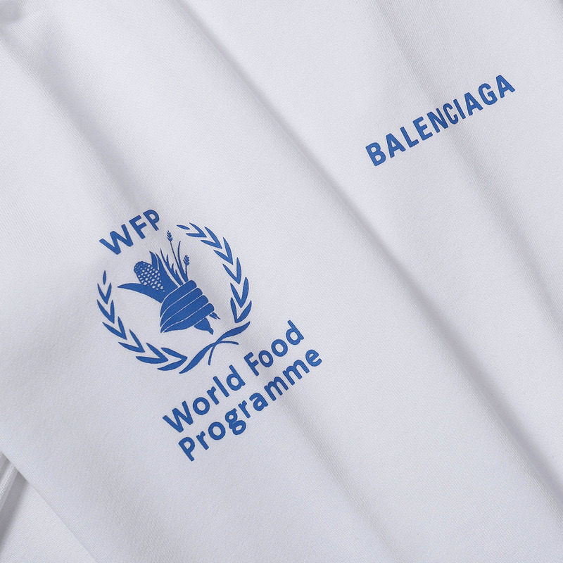 Ba*len*cia*ga x world food programme medium hoodie white