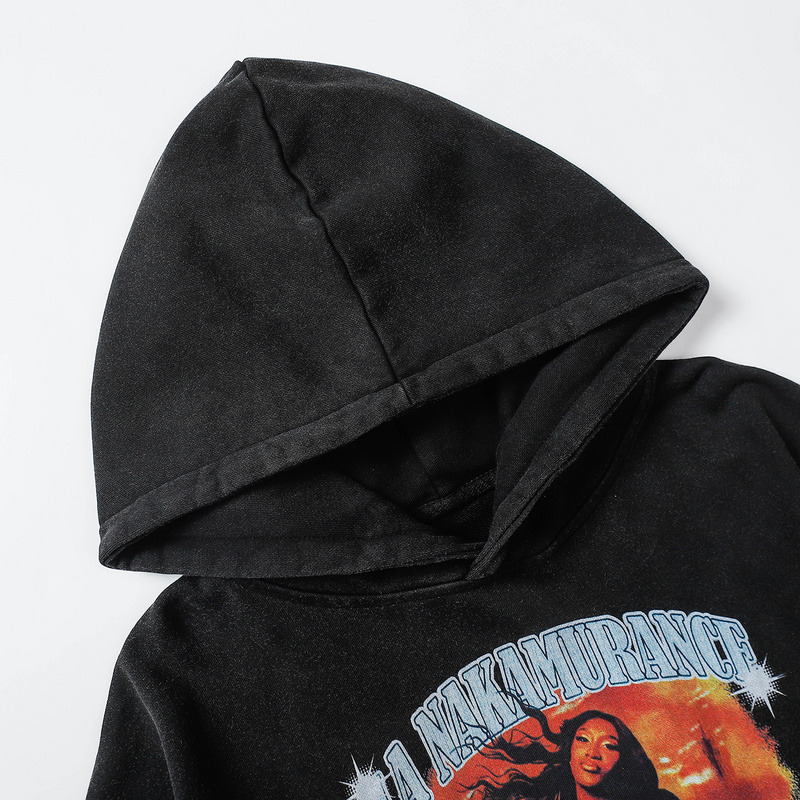 Ba*len*cia*ga x apple music 6 aya nakamura wide fit hoodie black