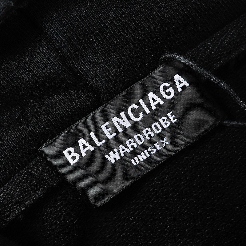 Ba*len*cia*ga logo cotton hoodie sweatshirt